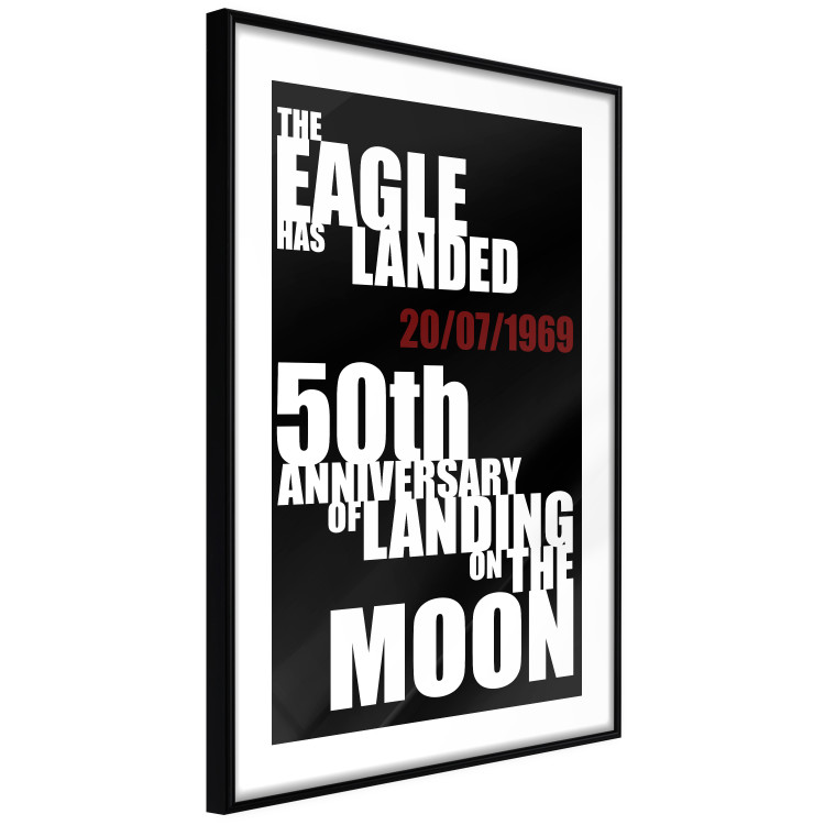 Poster Moon Landing - black and white English text with red date 123182 additionalImage 11