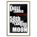 Poster Moon Landing - black and white English text with red date 123182 additionalThumb 14
