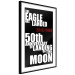 Poster Moon Landing - black and white English text with red date 123182 additionalThumb 13