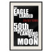 Poster Moon Landing - black and white English text with red date 123182 additionalThumb 18