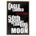 Poster Moon Landing - black and white English text with red date 123182 additionalThumb 16