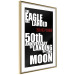 Poster Moon Landing - black and white English text with red date 123182 additionalThumb 8