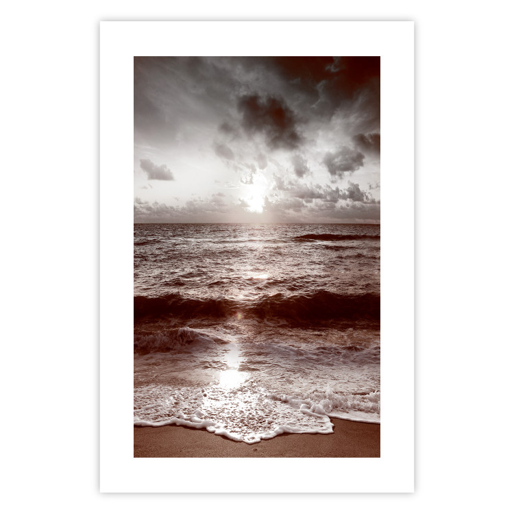 Poster Dream - beach and sea waves landscape against sky and sunlight 123882 additionalImage 25