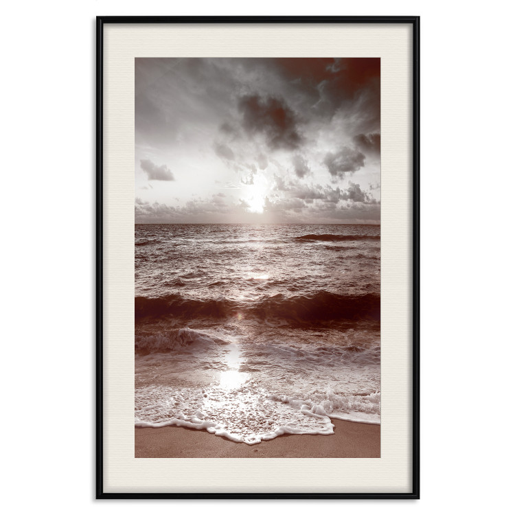 Poster Dream - beach and sea waves landscape against sky and sunlight 123882 additionalImage 18