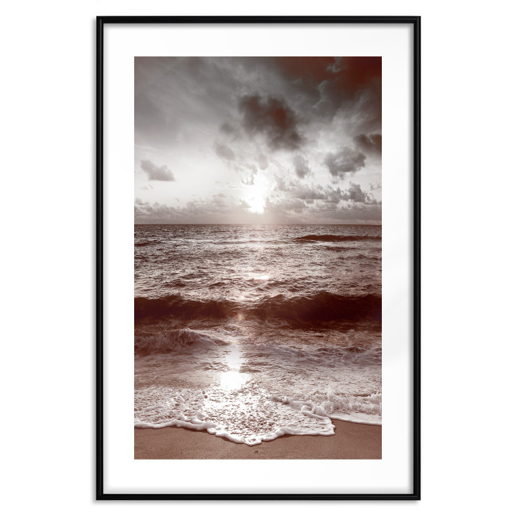 Poster Dream - beach and sea waves landscape against sky and sunlight 123882 additionalImage 17