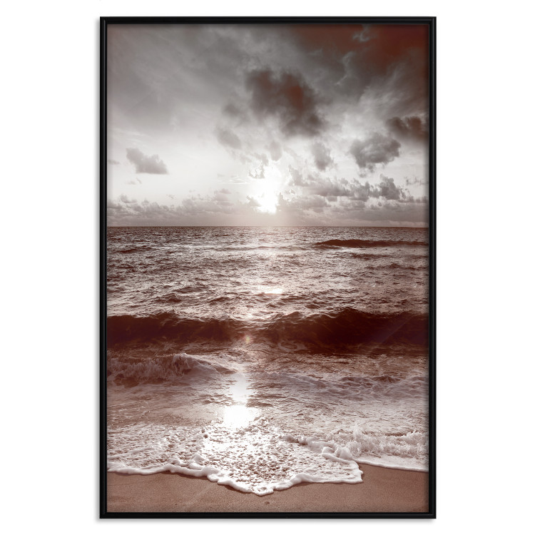 Poster Dream - beach and sea waves landscape against sky and sunlight 123882 additionalImage 18