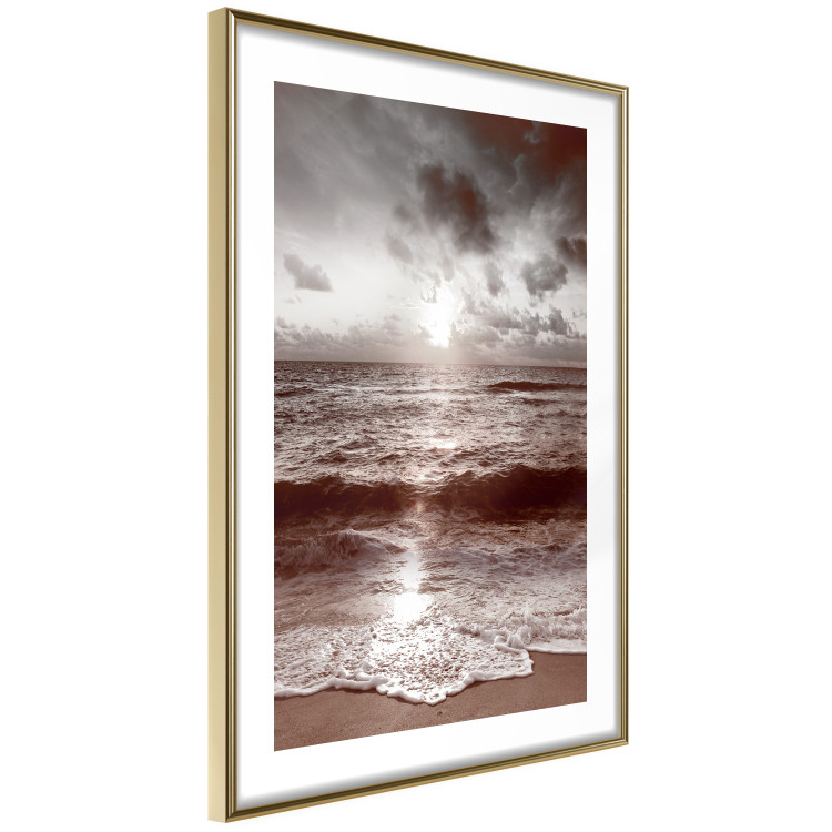 Poster Dream - beach and sea waves landscape against sky and sunlight 123882 additionalImage 6