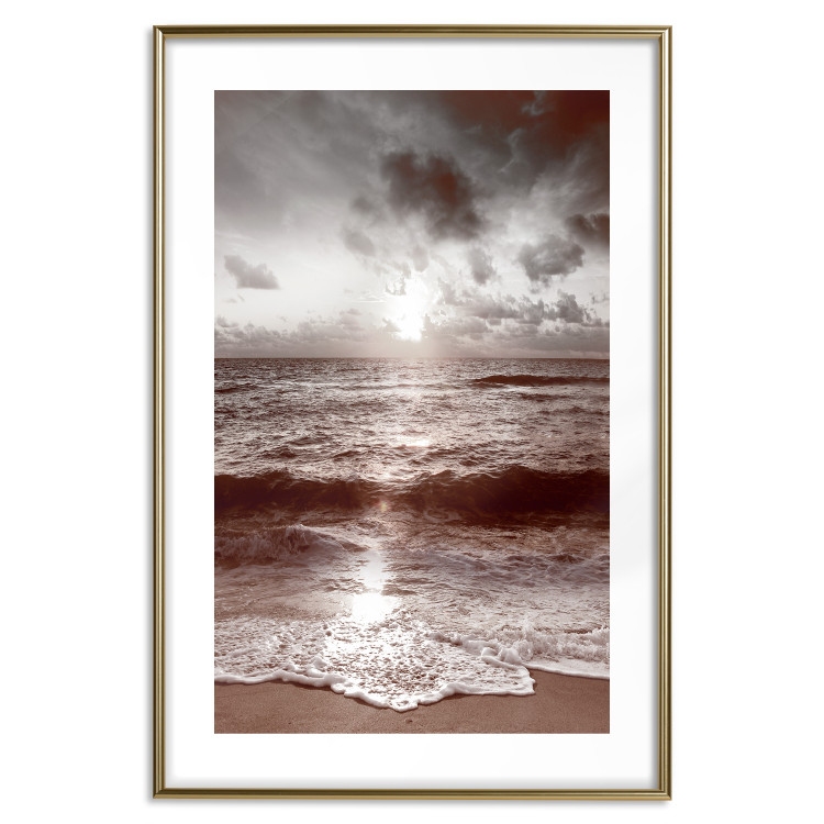Poster Dream - beach and sea waves landscape against sky and sunlight 123882 additionalImage 16