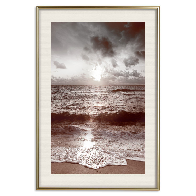 Poster Dream - beach and sea waves landscape against sky and sunlight 123882 additionalImage 19
