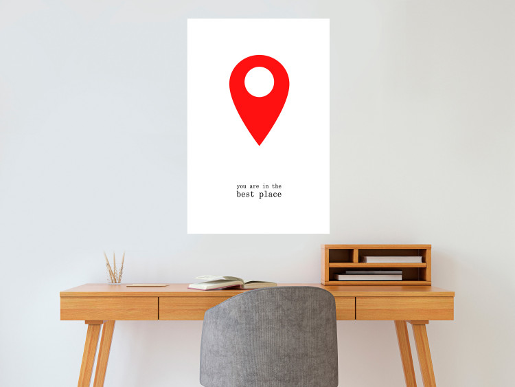 Wall Poster You are in the best place - English inscription and graphic motif 124082 additionalImage 2