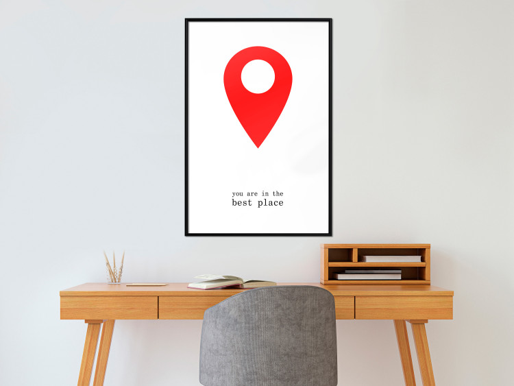 Wall Poster You are in the best place - English inscription and graphic motif 124082 additionalImage 3