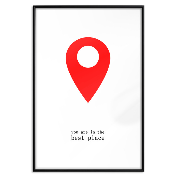 Wall Poster You are in the best place - English inscription and graphic motif 124082 additionalImage 15