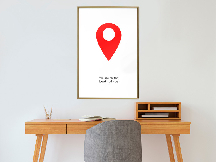 Wall Poster You are in the best place - English inscription and graphic motif 124082 additionalImage 13