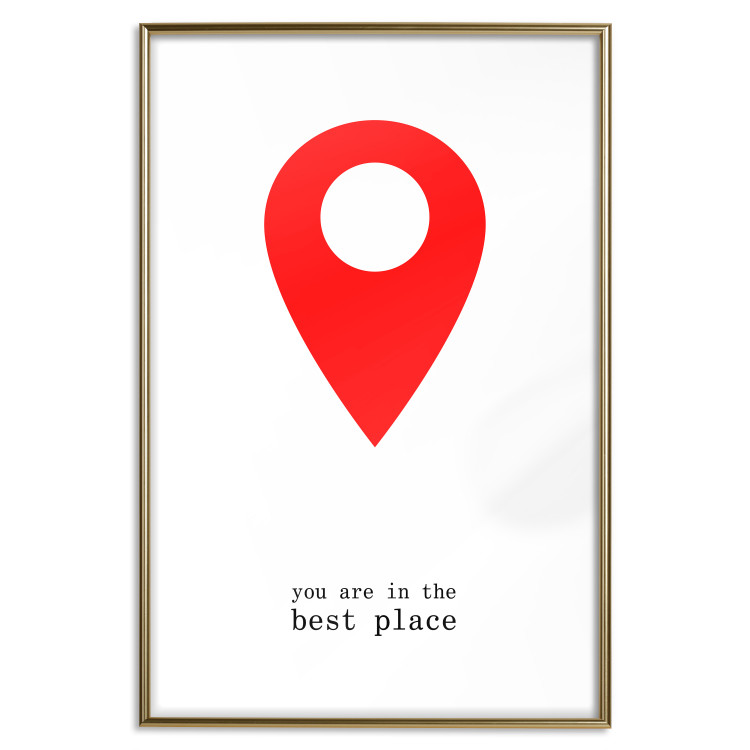 Wall Poster You are in the best place - English inscription and graphic motif 124082 additionalImage 16
