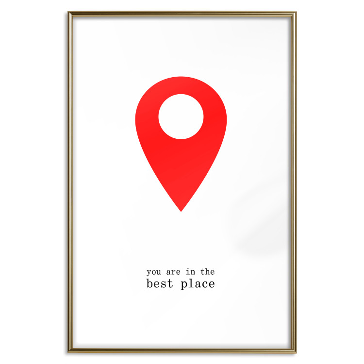 Wall Poster You are in the best place - English inscription and graphic motif 124082 additionalImage 14