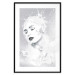 Poster Milky Queen - black and white abstraction of a woman in milk form 124482 additionalThumb 17
