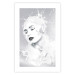 Poster Milky Queen - black and white abstraction of a woman in milk form 124482 additionalThumb 25