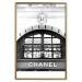 Poster Chanel - black and white architectural building with sculpture and ornaments 126682 additionalThumb 17