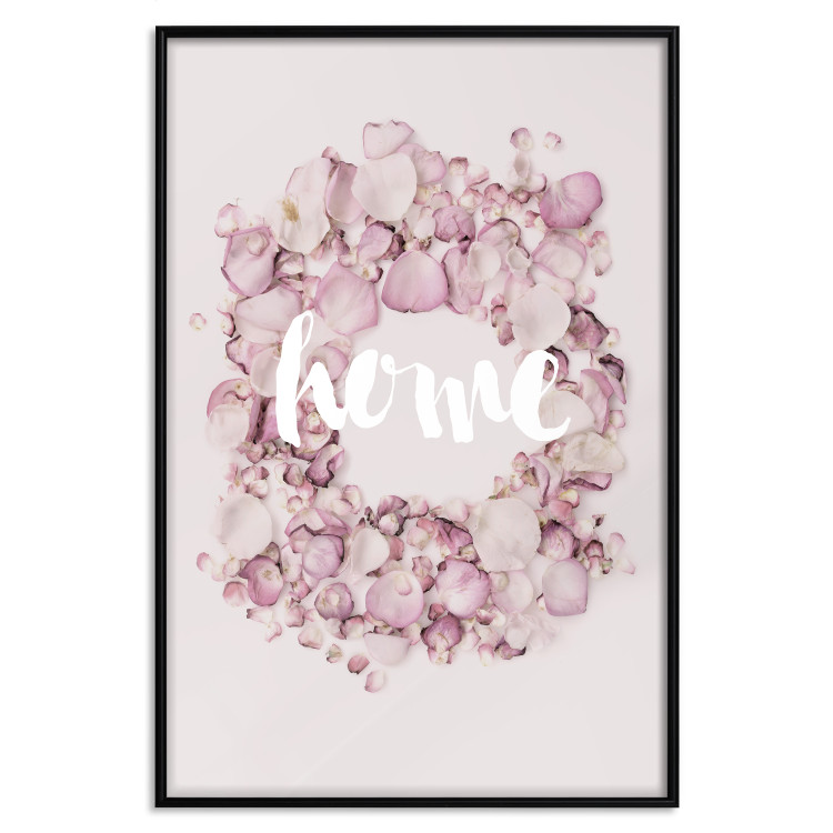 Wall Poster Fragrant Home - English text on a background of scattered flowers 127482 additionalImage 18