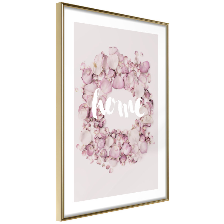 Wall Poster Fragrant Home - English text on a background of scattered flowers 127482 additionalImage 7