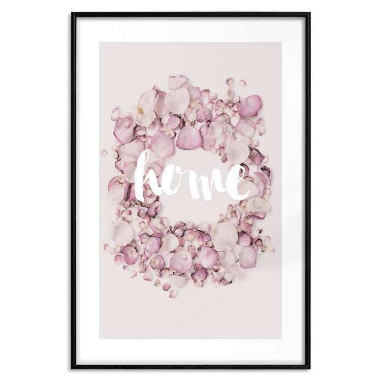 Wall Poster Fragrant Home - English text on a background of scattered flowers 127482 additionalImage 15