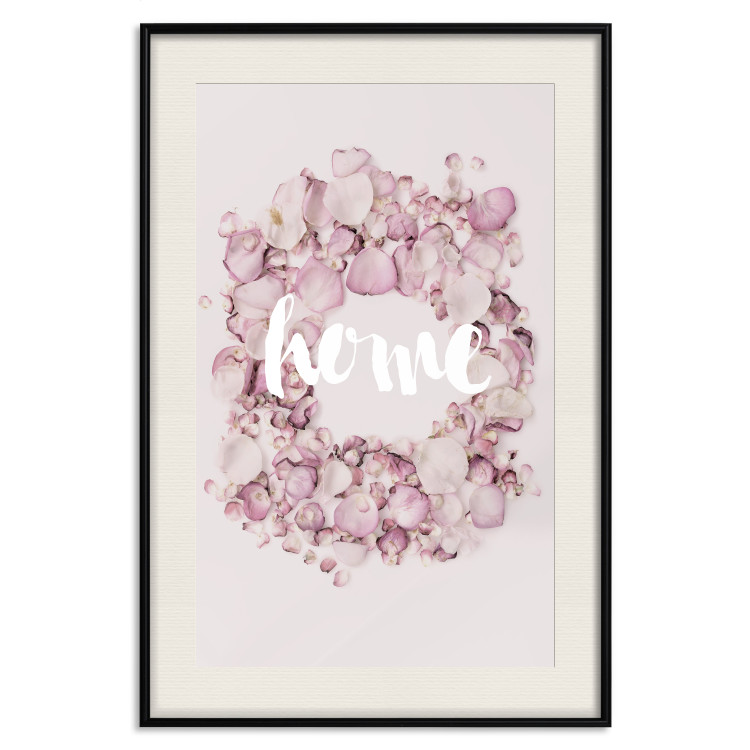Wall Poster Fragrant Home - English text on a background of scattered flowers 127482 additionalImage 19
