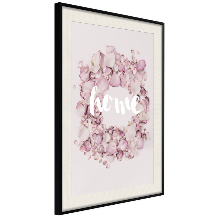 Wall Poster Fragrant Home - English text on a background of scattered flowers 127482 additionalImage 2