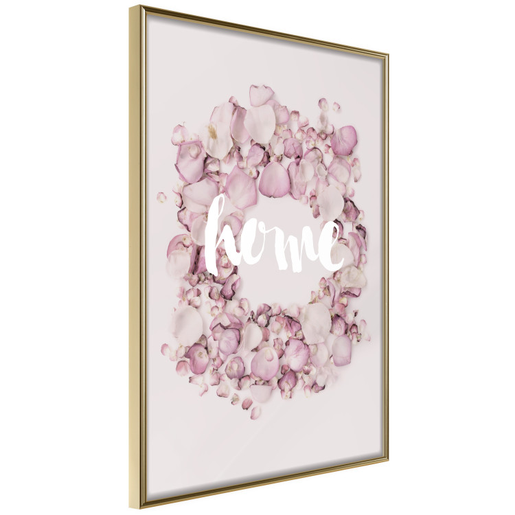 Wall Poster Fragrant Home - English text on a background of scattered flowers 127482 additionalImage 12