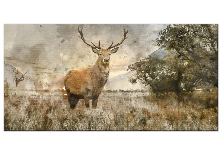 Large canvas print Watercolour Deer II [Large Format] 128682