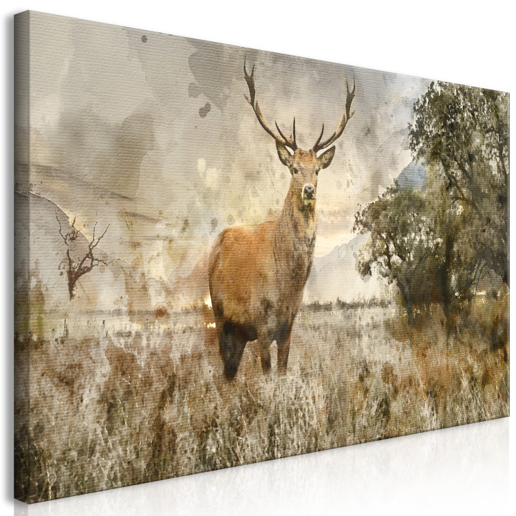 Large canvas print Watercolour Deer II [Large Format] 128682 additionalImage 3