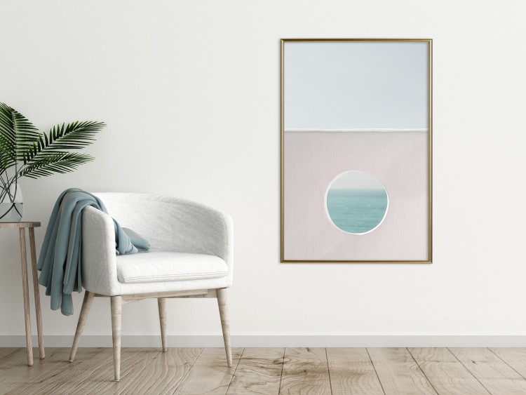 Wall Poster Circular Horizon - landscape of calm sea and clear sky 129482 additionalImage 5