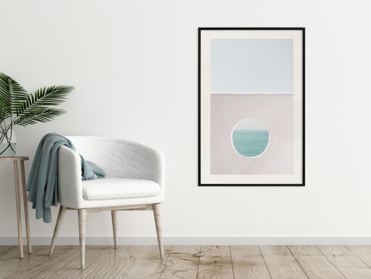 Wall Poster Circular Horizon - landscape of calm sea and clear sky 129482 additionalImage 24