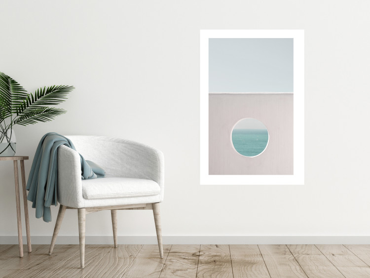 Wall Poster Circular Horizon - landscape of calm sea and clear sky 129482 additionalImage 5