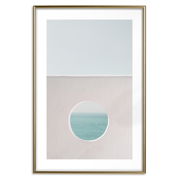 Wall Poster Circular Horizon - landscape of calm sea and clear sky 129482 additionalImage 14