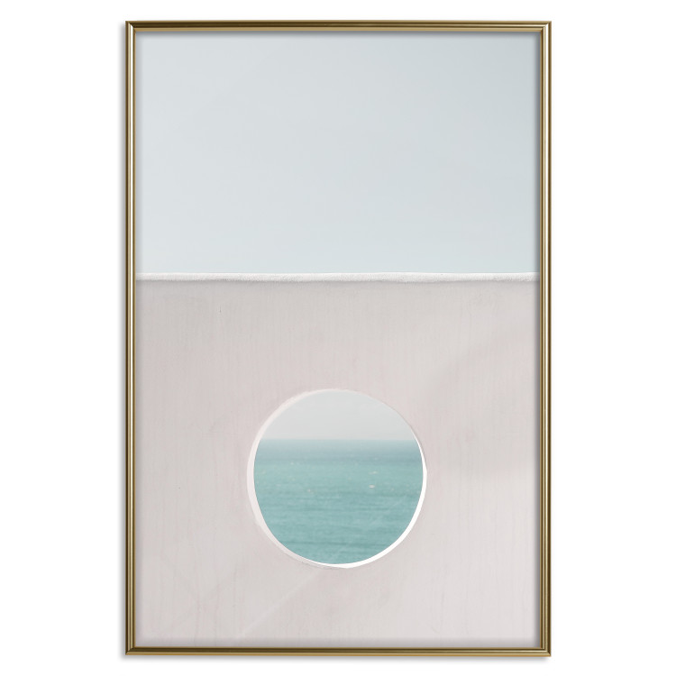 Wall Poster Circular Horizon - landscape of calm sea and clear sky 129482 additionalImage 17