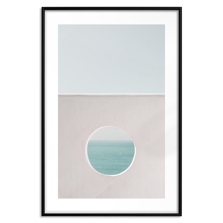 Wall Poster Circular Horizon - landscape of calm sea and clear sky 129482 additionalImage 15