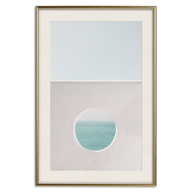 Wall Poster Circular Horizon - landscape of calm sea and clear sky 129482 additionalImage 20