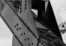 Wall Poster Morning Bridge - gray architecture of a metal bridge against a light background 129782 additionalThumb 10