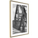 Wall Poster Morning Bridge - gray architecture of a metal bridge against a light background 129782 additionalThumb 7