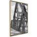 Wall Poster Morning Bridge - gray architecture of a metal bridge against a light background 129782 additionalThumb 12