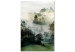 Canvas Art Print Morning Chill (1-piece) Vertical - landscape of misty forest scenery 130282