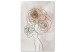 Canvas Art Print Anna and Roses (1 Part) Vertical 132182