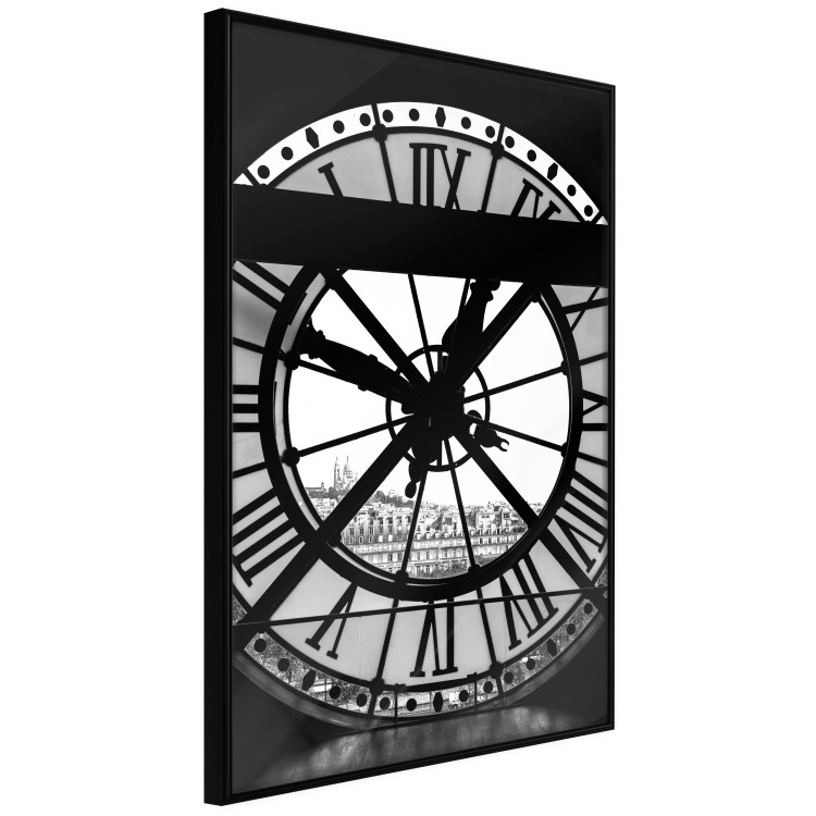 Wall Poster Sacre-Coeur Clock - black and white clock architecture against the city backdrop 132282 additionalImage 5