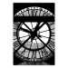 Wall Poster Sacre-Coeur Clock - black and white clock architecture against the city backdrop 132282