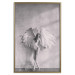 Poster Winged - black and white woman with large wings against a concrete background 134182 additionalThumb 15