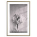 Poster Winged - black and white woman with large wings against a concrete background 134182 additionalThumb 13