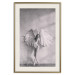 Poster Winged - black and white woman with large wings against a concrete background 134182 additionalThumb 20