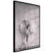 Poster Winged - black and white woman with large wings against a concrete background 134182 additionalThumb 13