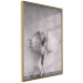 Poster Winged - black and white woman with large wings against a concrete background 134182 additionalThumb 12