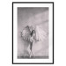 Poster Winged - black and white woman with large wings against a concrete background 134182 additionalThumb 18
